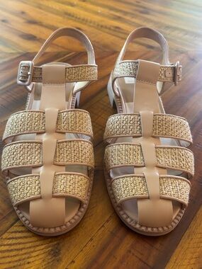 Dolce Vita Holis raffia fisherman’s sandals - size 11